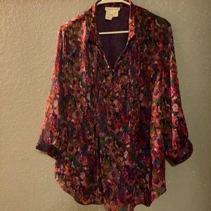 Autumn Colors- Coldwater Creek tunic - XL